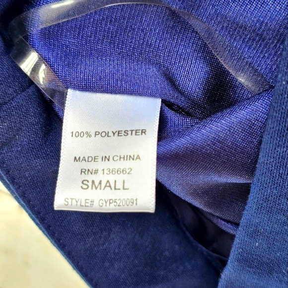 Fransesca's Annabella Scalloped Navy Blue Shorts Pockets Stretchy Summer Size S - Picture 6 of 6